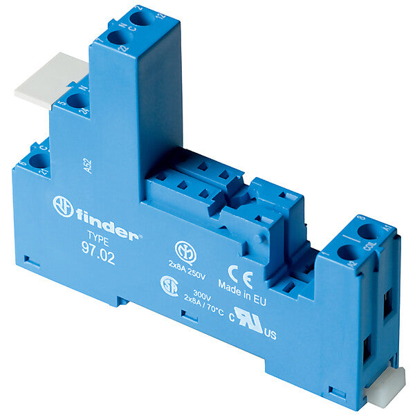 Finder Schraubfassung blau 97.02